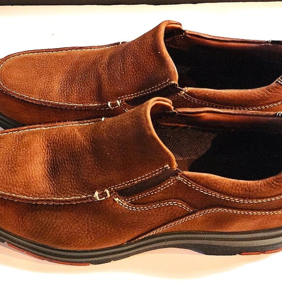 Johnston & Murphy XC4 Brown Leather Loafers - Size 12 - Picture 9 of 16